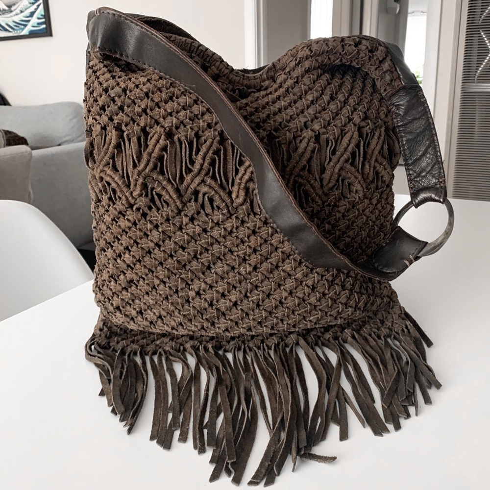 Lucky Brand fringe shoulder bag